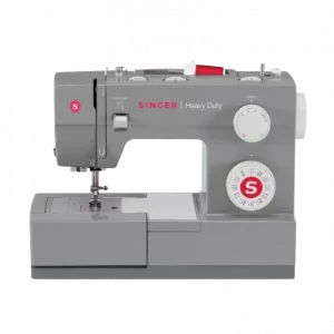 Máquina de coser Singer 4432 portátil, ideal para trabajos domésticos e industriales.